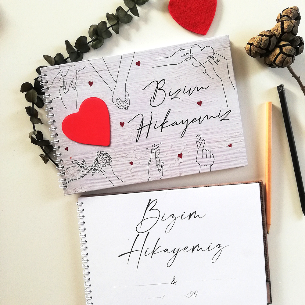 KİŞİYE ÖZEL DEFTER TARİF DEFTERİ SEVGİLİLER GÜNÜ DEFTERİ ROMANTİK DEFTER PLANLAYICI PLANNER BOOK TASARIM HEDİYE 